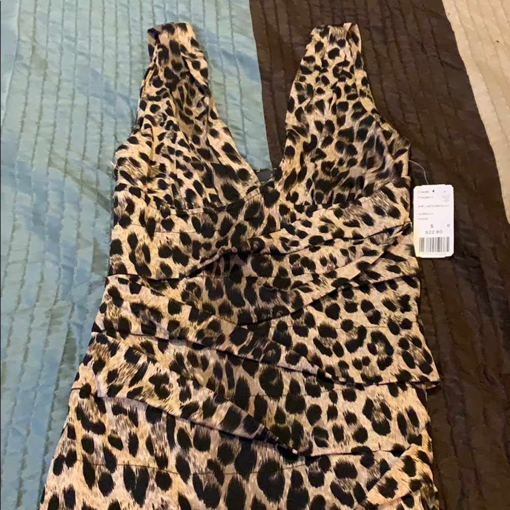 Leopard print Forever21 dress small NEW